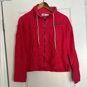 Vineyard Vines Red Striped 100% Cotton sweatshirt. Small. Great beach addition.